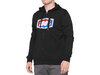 100% Official full-zip Hoodie  M black